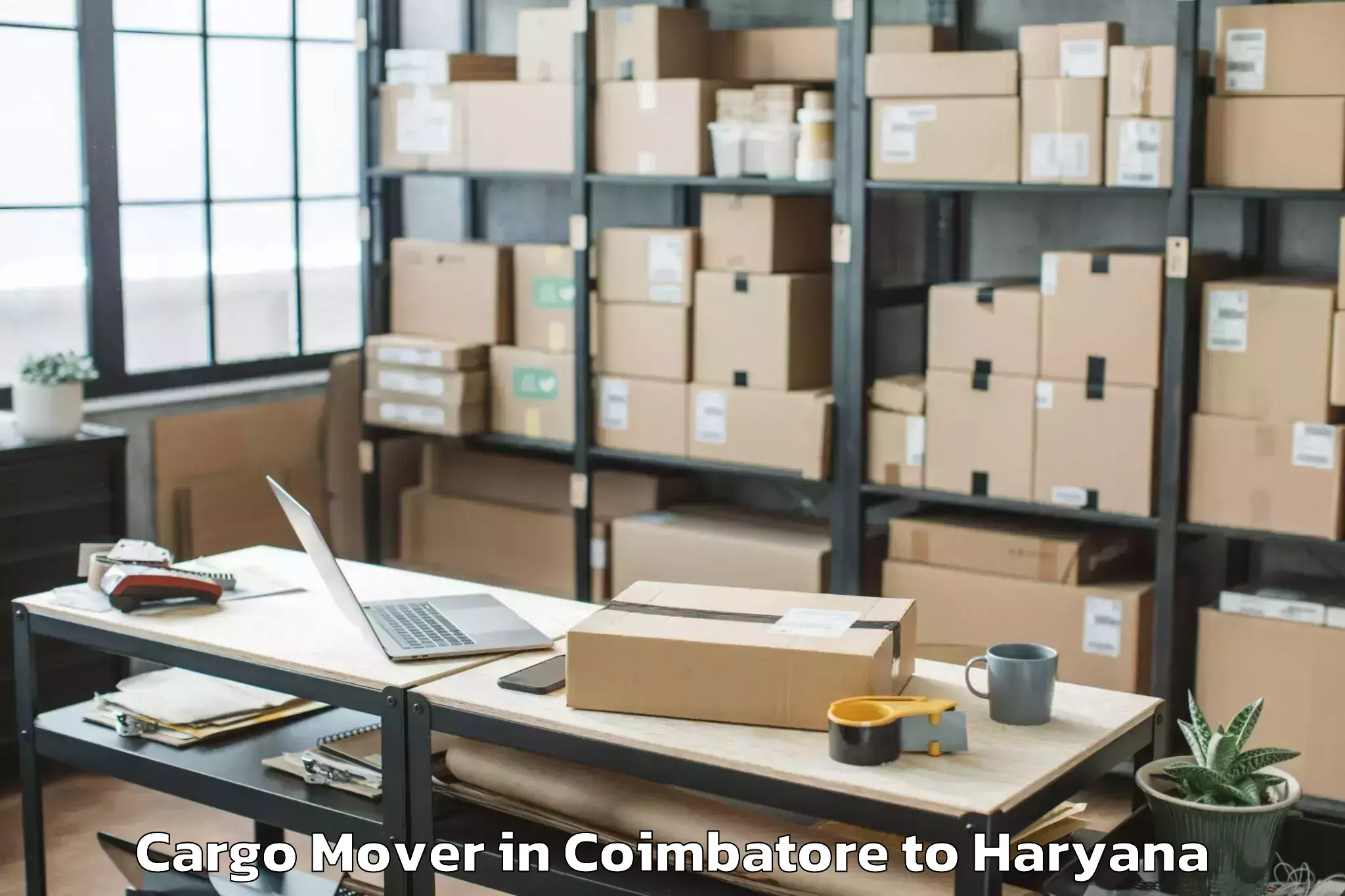 Get Coimbatore to Lingayas University Faridabad Cargo Mover